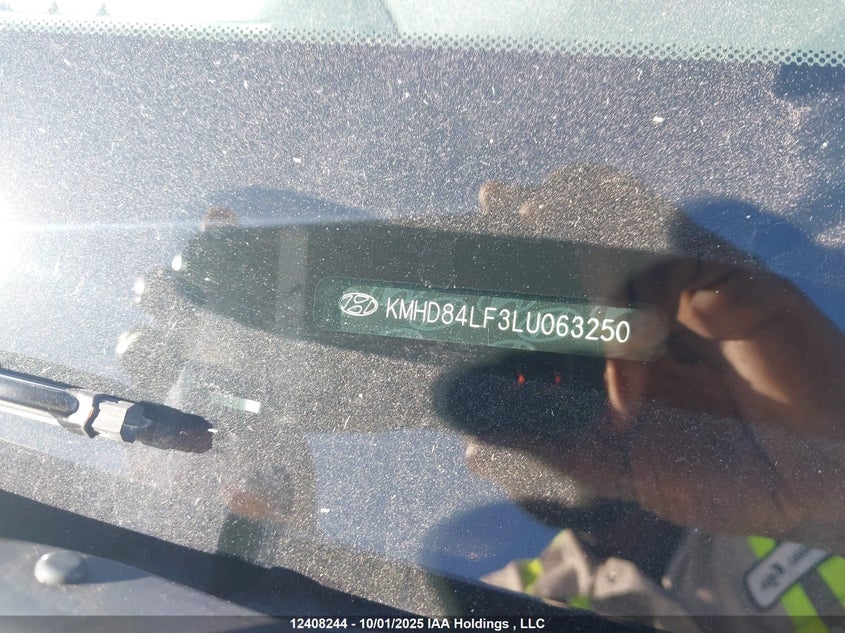 2020 Hyundai Elantra Sel/Value/Limited VIN: KMHD84LF3LU063250 Lot: 12408244