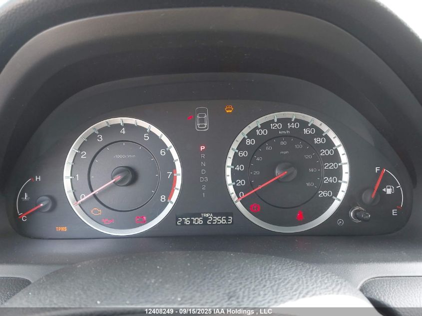 2010 Honda Accord Exl VIN: 1HGCP3F8XAA800874 Lot: 12408249