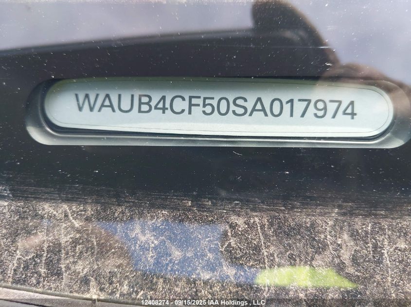 2025 Audi S5 Prestige VIN: WAUB4CF50SA017974 Lot: 12408274