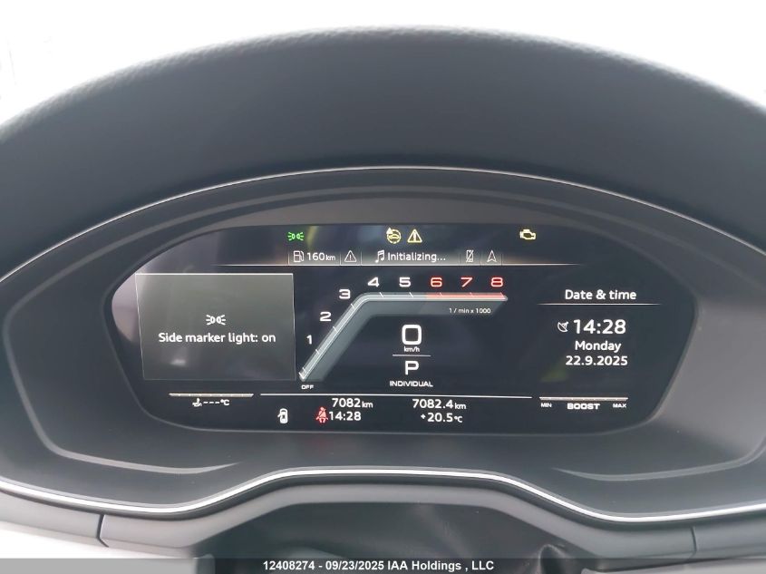 2025 Audi S5 Prestige VIN: WAUB4CF50SA017974 Lot: 12408274