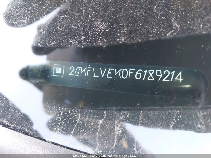 2015 GMC Terrain Sle VIN: 2GKFLVEK0F6189214 Lot: 12408333