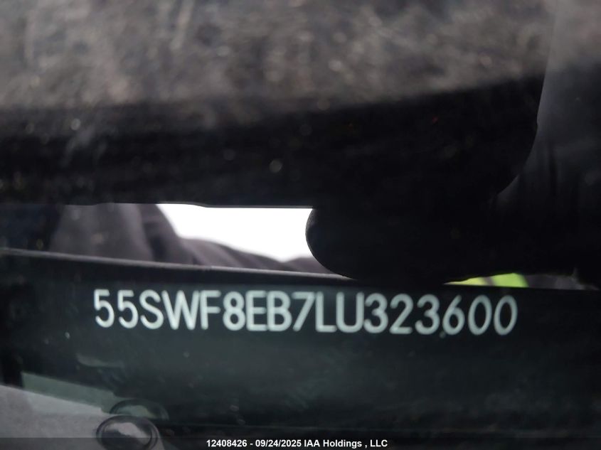 2020 Mercedes-Benz C 300 4Matic VIN: 55SWF8EB7LU323600 Lot: 12408426