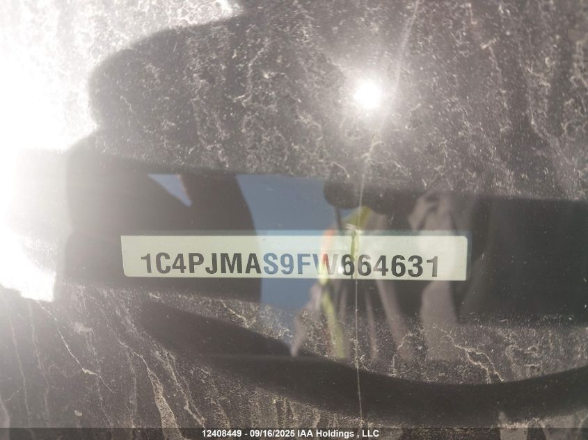 2015 Jeep Cherokee Sport VIN: 1C4PJMAS9FW664631 Lot: 12408449