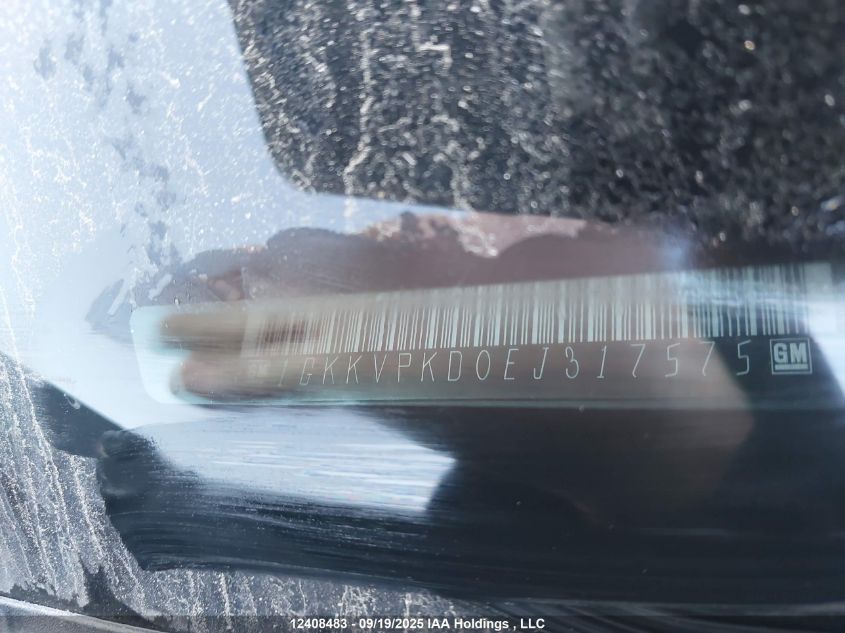 2014 GMC Acadia Sle2 VIN: 1GKKVPKD0EJ317575 Lot: 12408483