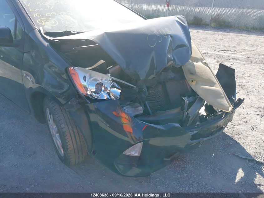 2012 Toyota Prius C VIN: JTDKDTB33C1502392 Lot: 12408638