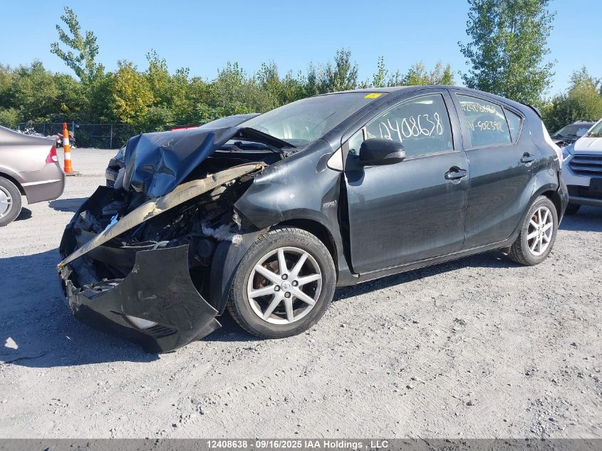 2012 Toyota Prius C VIN: JTDKDTB33C1502392 Lot: 12408638