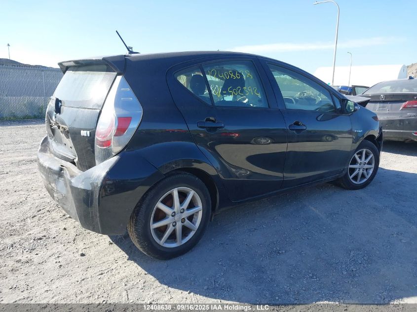 2012 Toyota Prius C VIN: JTDKDTB33C1502392 Lot: 12408638