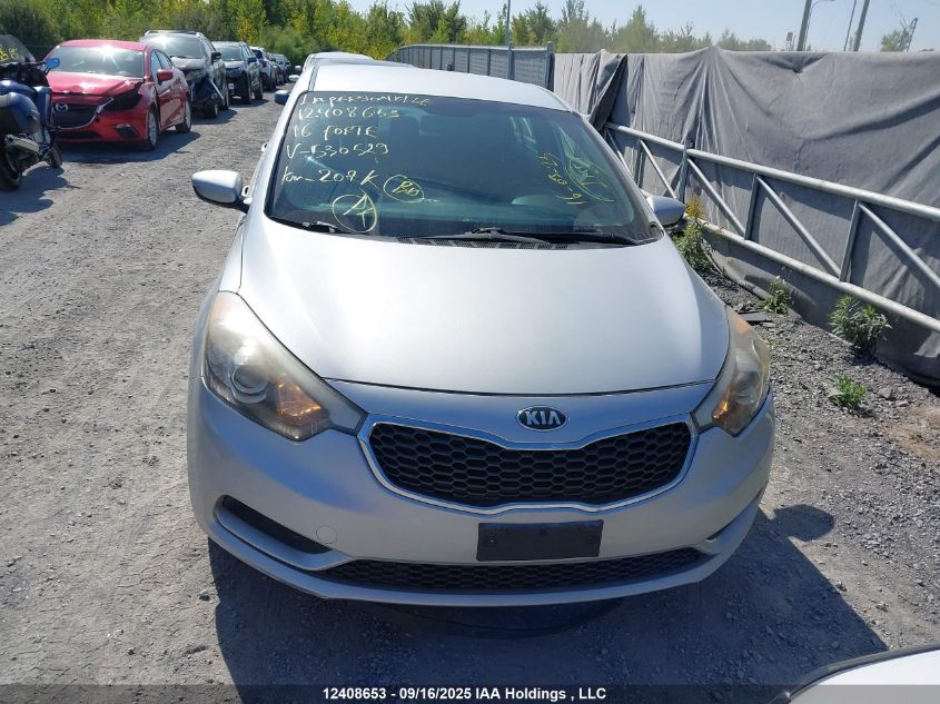 2016 Kia Forte Lx VIN: KNAFK4A66G5530529 Lot: 12408653