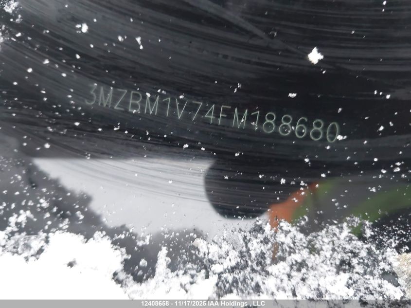 2015 Mazda Mazda3 VIN: 3MZBM1V74FM188680 Lot: 12408658