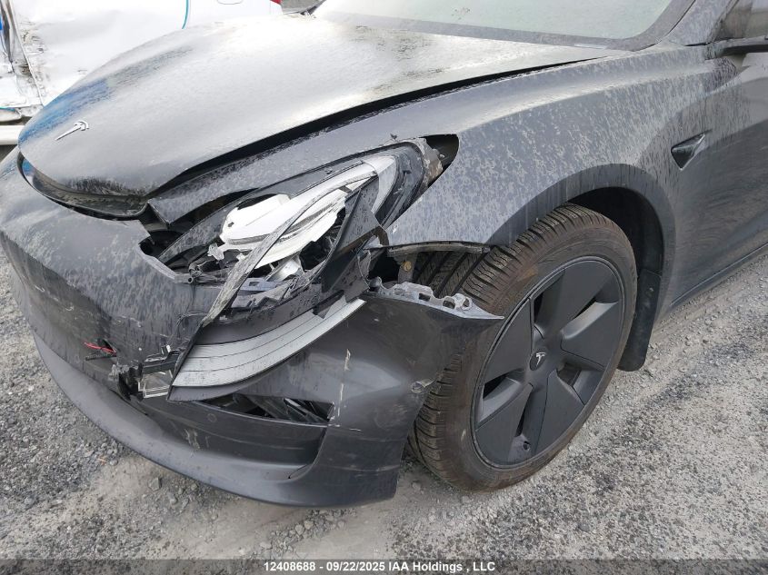 2021 Tesla Model 3 Standard Range/Standard Range Plus VIN: 5YJ3E1EA0MF031083 Lot: 12408688