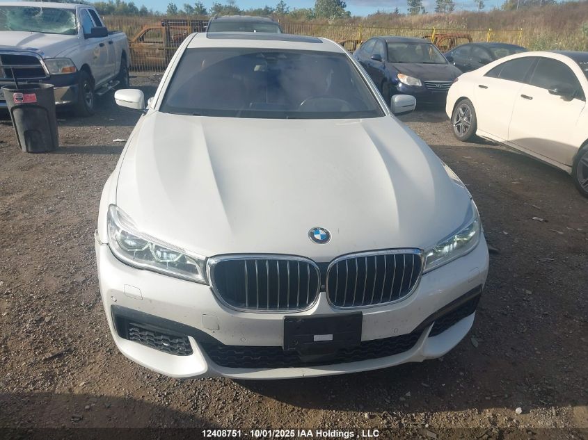 2017 BMW 750I xDrive VIN: WBA7B0C5XHG527057 Lot: 12408751