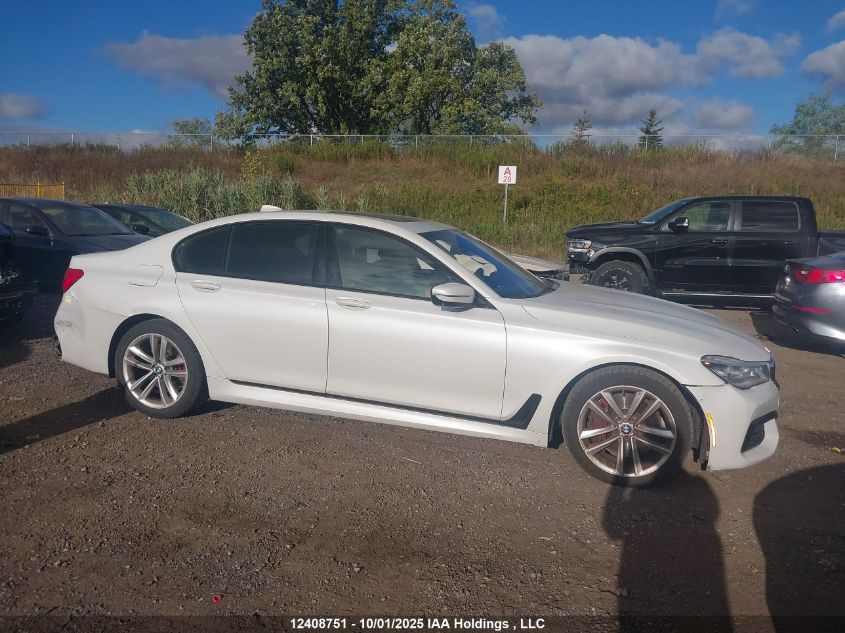 2017 BMW 750I xDrive VIN: WBA7B0C5XHG527057 Lot: 12408751