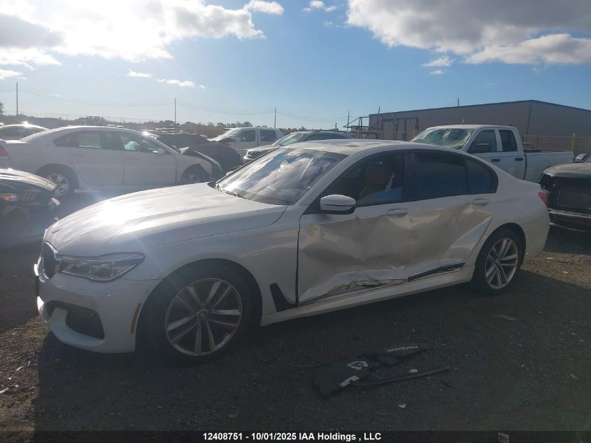 2017 BMW 750I xDrive VIN: WBA7B0C5XHG527057 Lot: 12408751