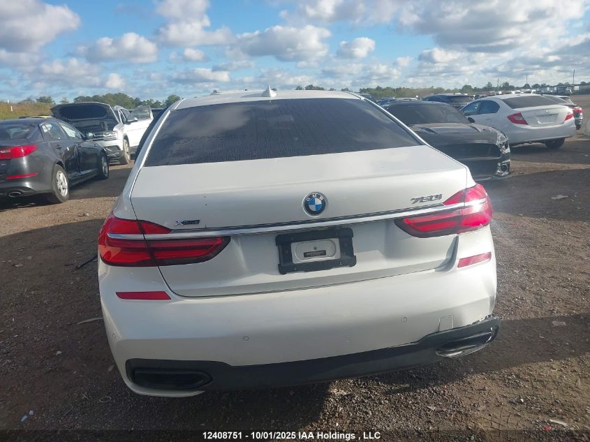 2017 BMW 750I xDrive VIN: WBA7B0C5XHG527057 Lot: 12408751
