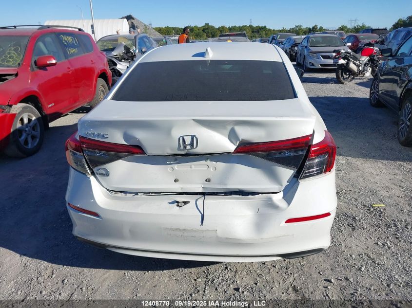 2022 Honda Civic Lx VIN: 2HGFE2F23NH105538 Lot: 12408778