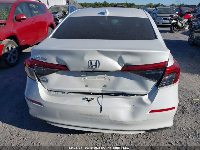 2022 Honda Civic Lx VIN: 2HGFE2F23NH105538 Lot: 12408778