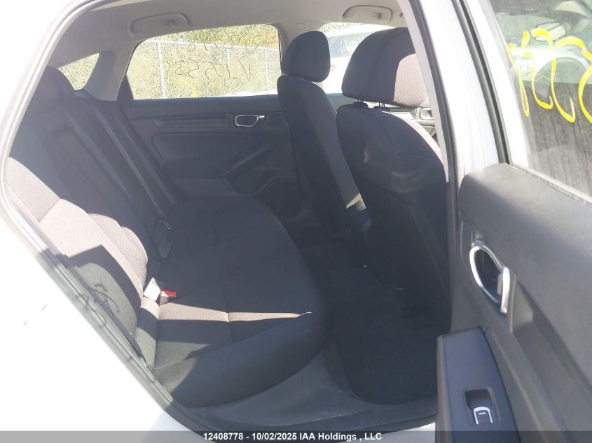 2022 Honda Civic Lx VIN: 2HGFE2F23NH105538 Lot: 12408778