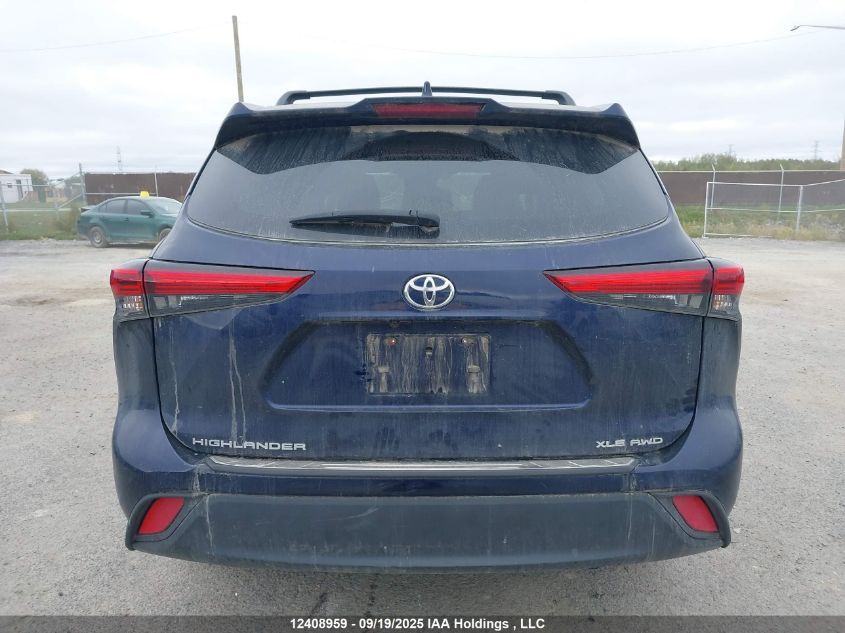 2022 Toyota Highlander Xle VIN: 5TDGZRBHXNS571740 Lot: 12408959