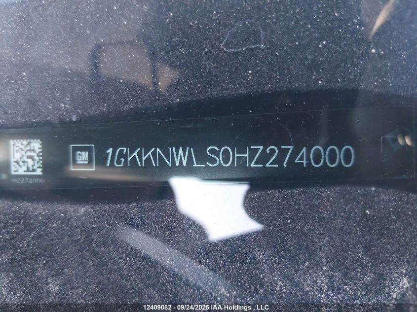 2017 GMC Acadia Slt-2 VIN: 1GKKNWLS0HZ274000 Lot: 12409082