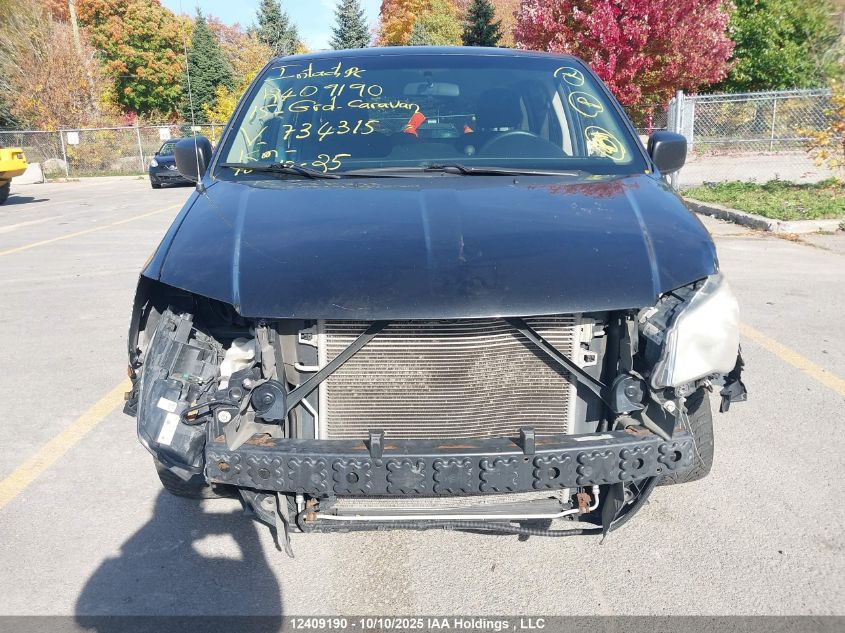 2015 Dodge Grand Caravan VIN: 2C4RDGBG4FR734315 Lot: 12409190