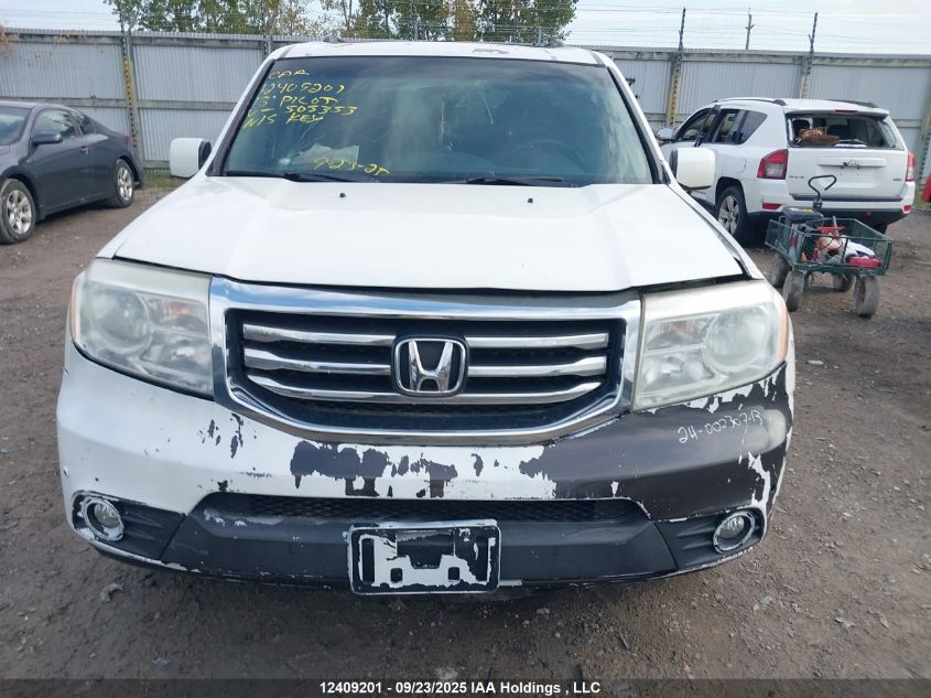2013 Honda Pilot Exl VIN: 5FNYF4H54DB503353 Lot: 12409201