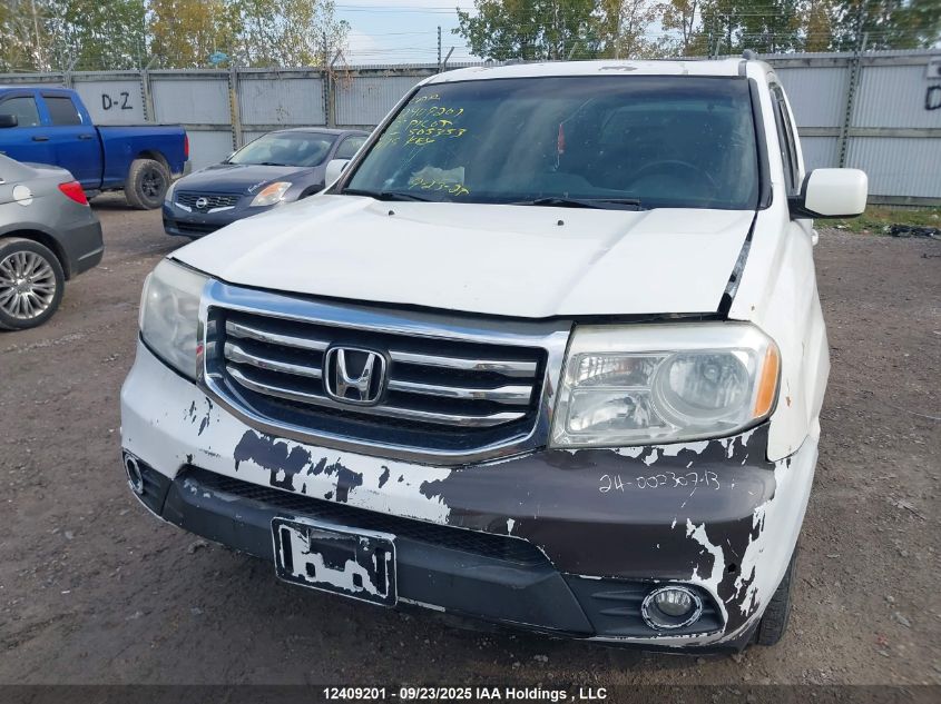 2013 Honda Pilot Exl VIN: 5FNYF4H54DB503353 Lot: 12409201