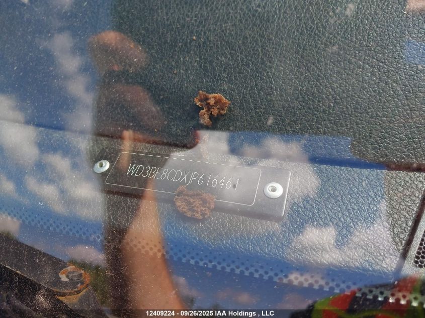 2018 Mercedes-Benz Sprinter 2500 High Roof V6 VIN: WD3BE8CDXJP616461 Lot: 12409224