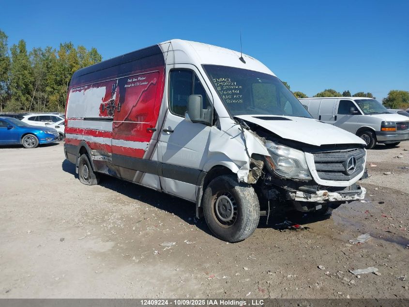 2018 Mercedes-Benz Sprinter 2500 High Roof V6 VIN: WD3BE8CDXJP616461 Lot: 12409224