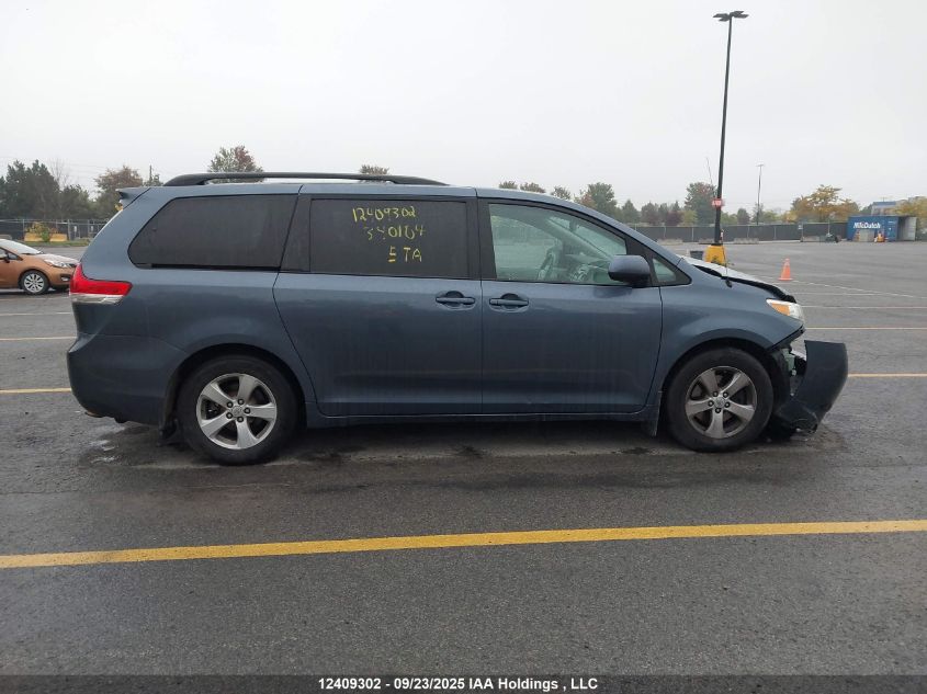 2013 Toyota Sienna Le V6 VIN: 5TDKK3DC6DS340104 Lot: 12409302
