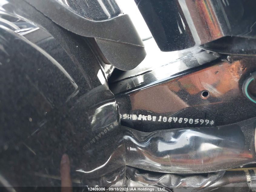 2006 Harley-Davidson Flhxi VIN: 5HD1KBW106Y690599 Lot: 12409306