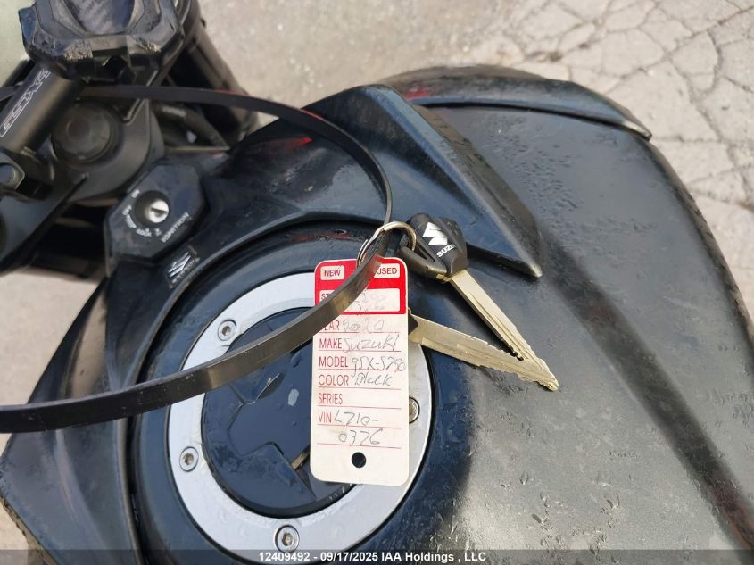 2020 Suzuki Gsx-S750 M/Z VIN: JS1C533B2L7100376 Lot: 12409492