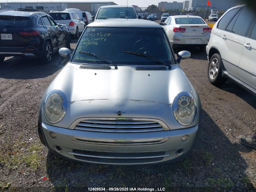 2006 Mini Cooper VIN: WMWRC33586TK18036 Lot: 12409534