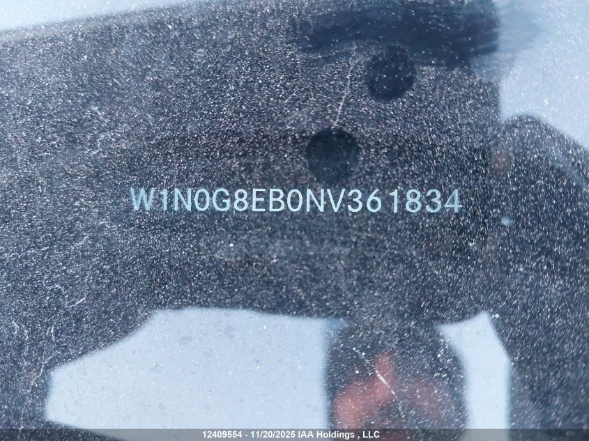 2022 Mercedes-Benz Glc 300 4Matic VIN: W1N0G8EB0NV361834 Lot: 12409554