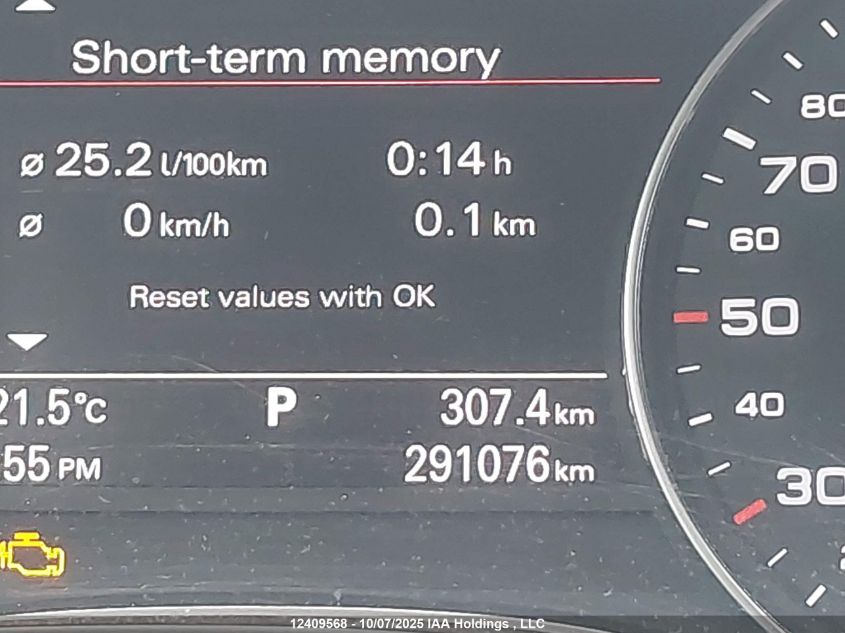 2012 Audi A7 Prestige VIN: WAU3GCFC2CN093345 Lot: 12409568