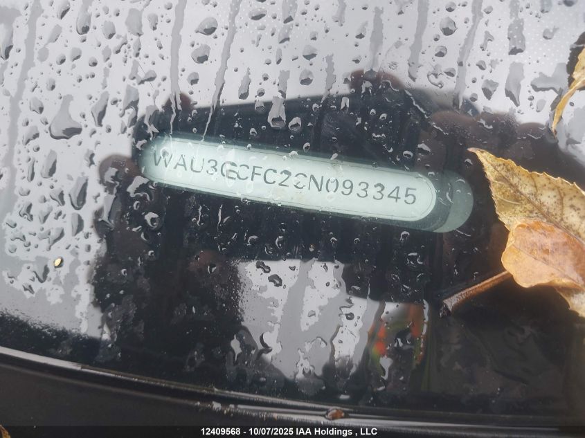 2012 Audi A7 Prestige VIN: WAU3GCFC2CN093345 Lot: 12409568