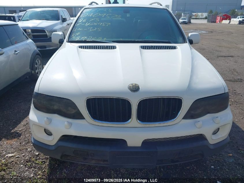 2006 BMW X5 4.4I VIN: 5UXFB53526LV26953 Lot: 12409573