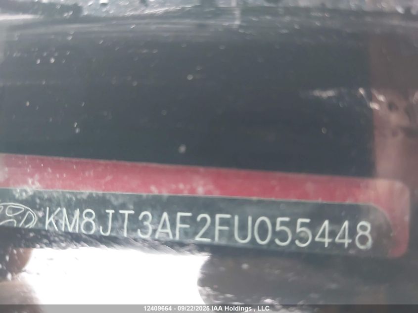 2015 Hyundai Tucson VIN: KM8JT3AF2FU055448 Lot: 12409664