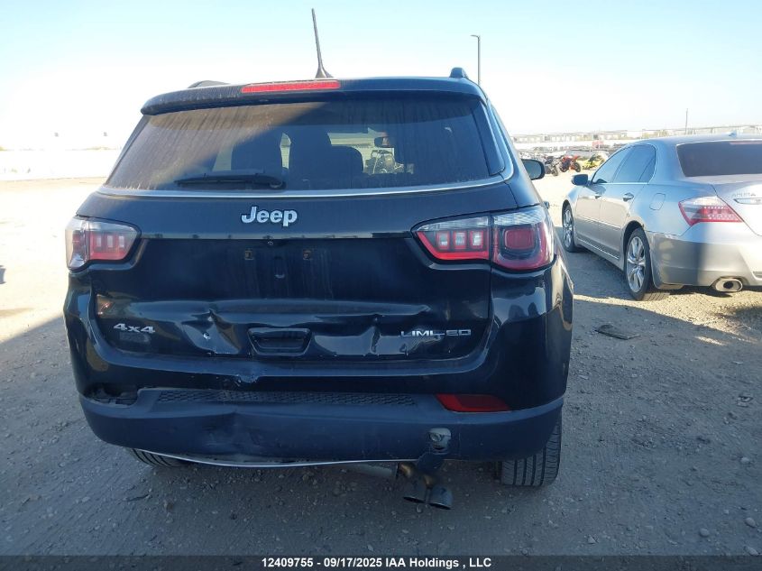 2017 Jeep Compass Limited VIN: 3C4NJDCB4HT644591 Lot: 12409755