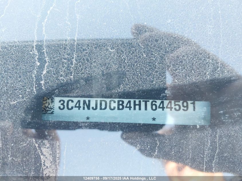 2017 Jeep Compass Limited VIN: 3C4NJDCB4HT644591 Lot: 12409755