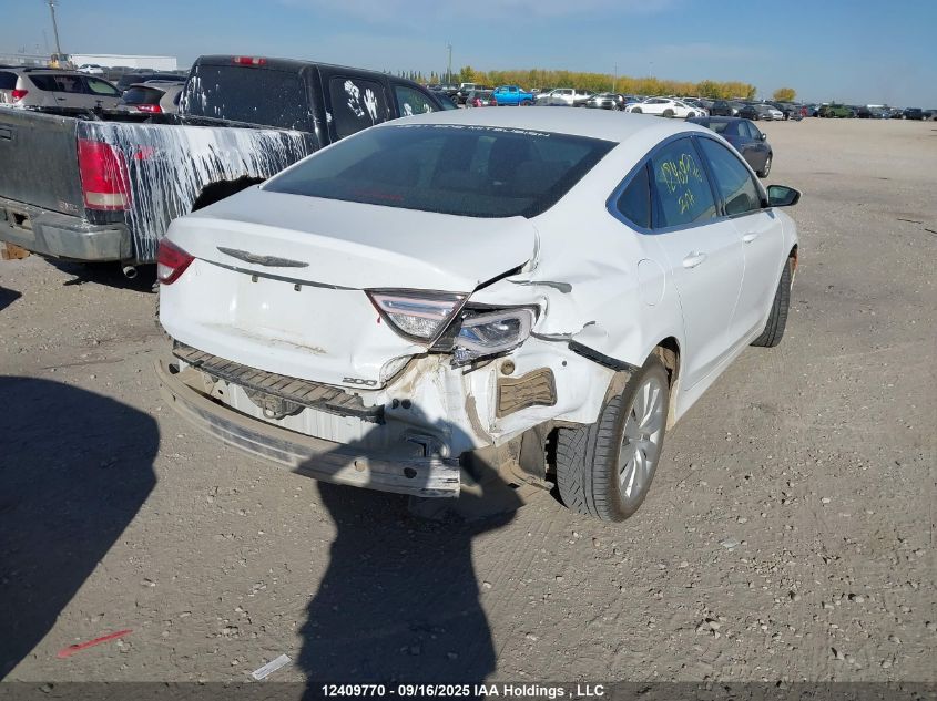 2015 Chrysler 200 Lx VIN: 1C3CCCFB1FN510615 Lot: 12409770