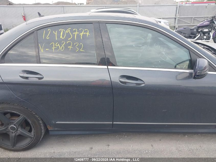 2013 Mercedes-Benz C 300 4Matic VIN: WDDGF8AB4DA798732 Lot: 12409777