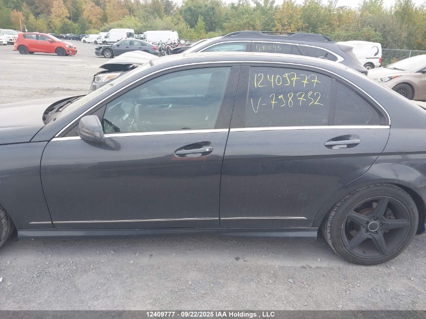 2013 Mercedes-Benz C 300 4Matic VIN: WDDGF8AB4DA798732 Lot: 12409777