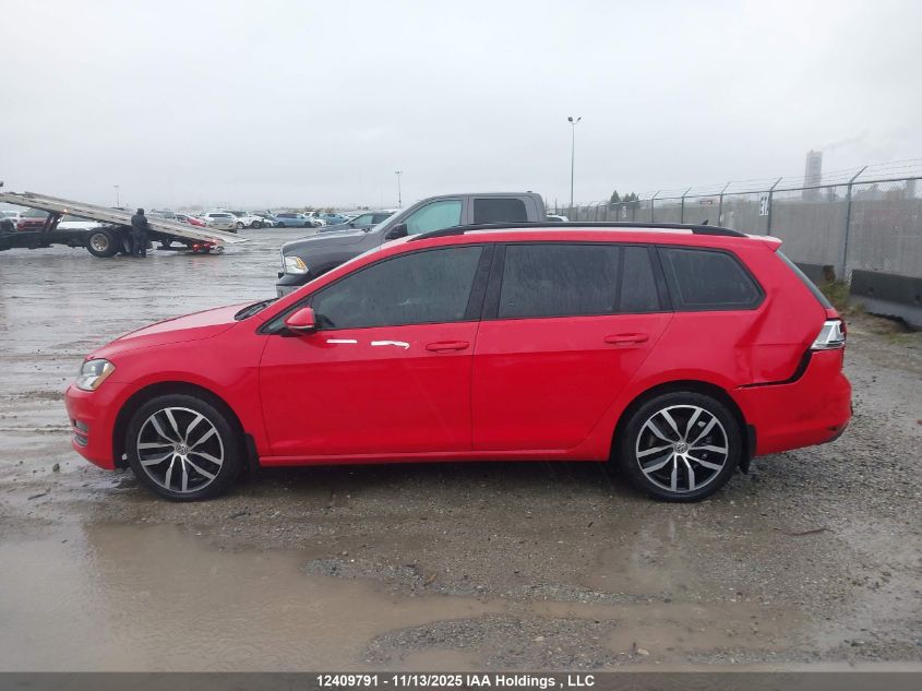 2017 Volkswagen Golf Sportwagen S VIN: 3VW017AU6HM539719 Lot: 12409791