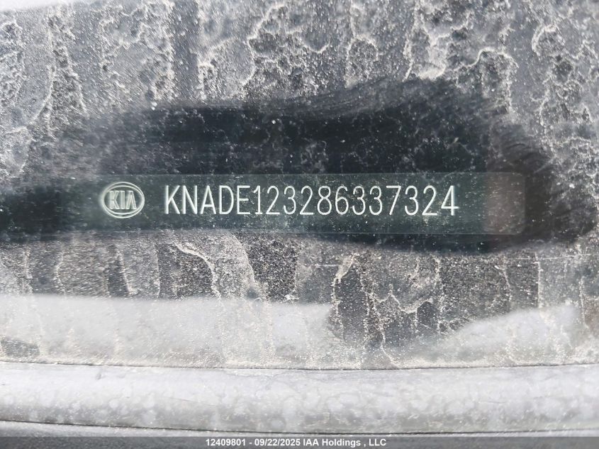 2008 Kia Rio VIN: KNADE123286337324 Lot: 12409801