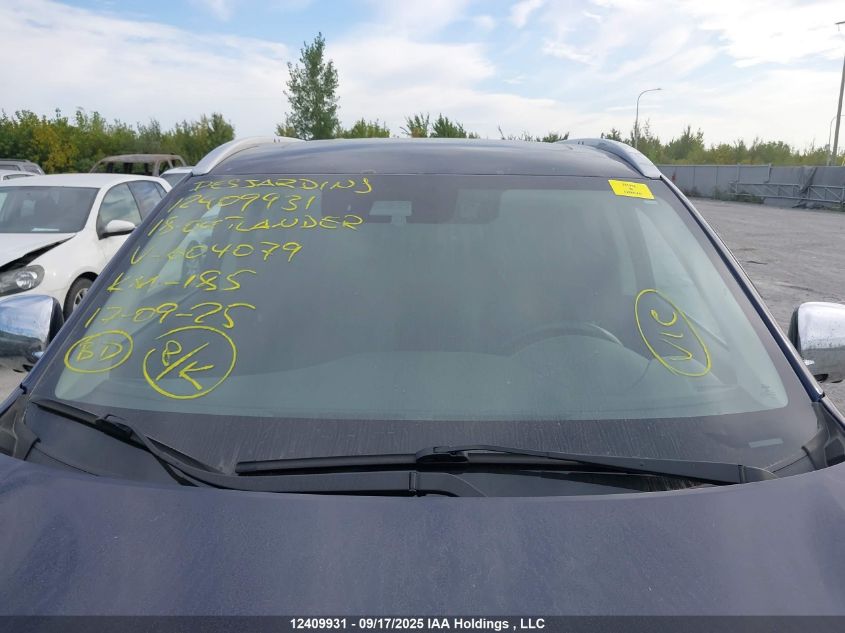 2018 Mitsubishi Outlander Gt VIN: JA4JZ4AX5JZ604079 Lot: 12409931