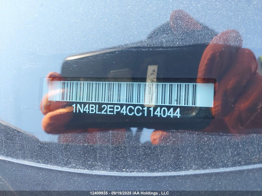 2012 Nissan Altima 3.5 Sr VIN: 1N4BL2EP4CC114044 Lot: 12409935