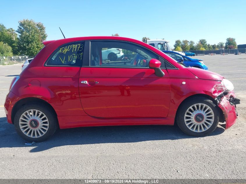 2012 Fiat 500 Sport VIN: 3C3CFFBRXCT107109 Lot: 12409973