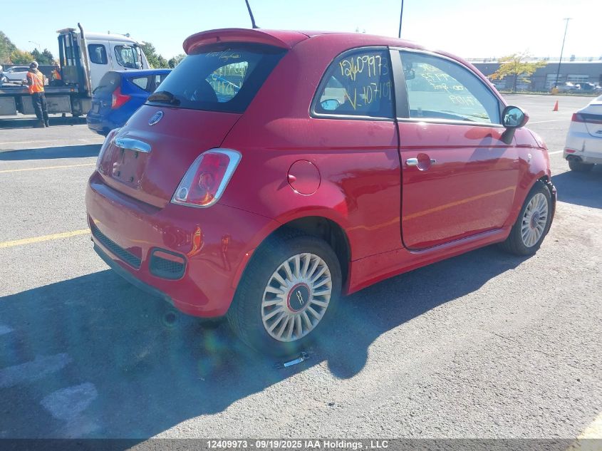 2012 Fiat 500 Sport VIN: 3C3CFFBRXCT107109 Lot: 12409973