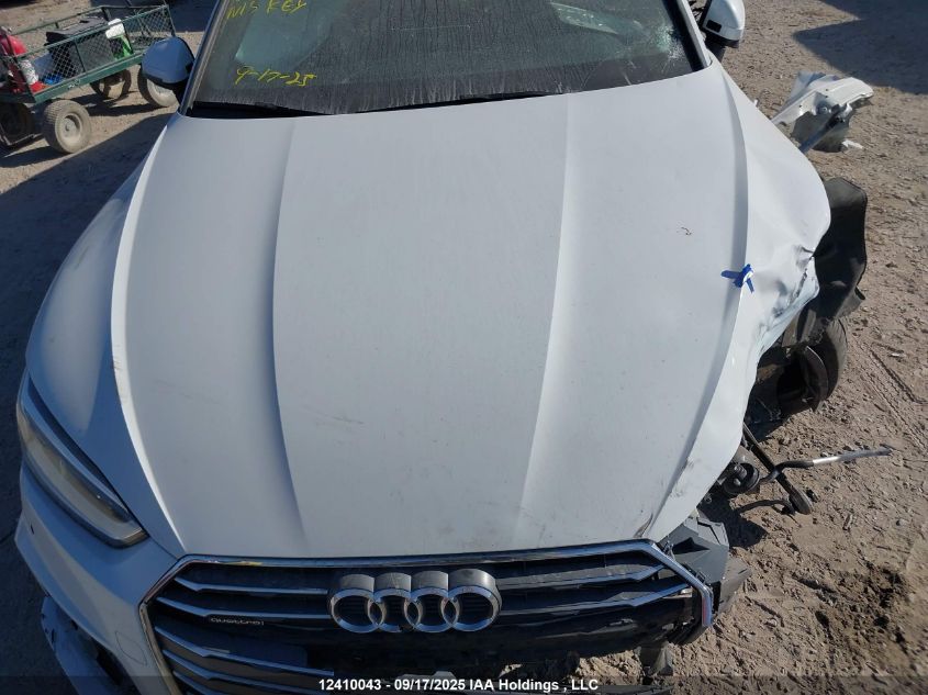 2018 Audi A5 Prestige S-Line VIN: WAUFNCF5XJA076933 Lot: 12410043