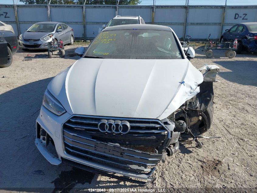 2018 Audi A5 Prestige S-Line VIN: WAUFNCF5XJA076933 Lot: 12410043